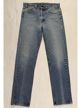 Vintage Levi’s Orange Tab Jeans 30x30 Straight Leg Light Wash Distressed Denim